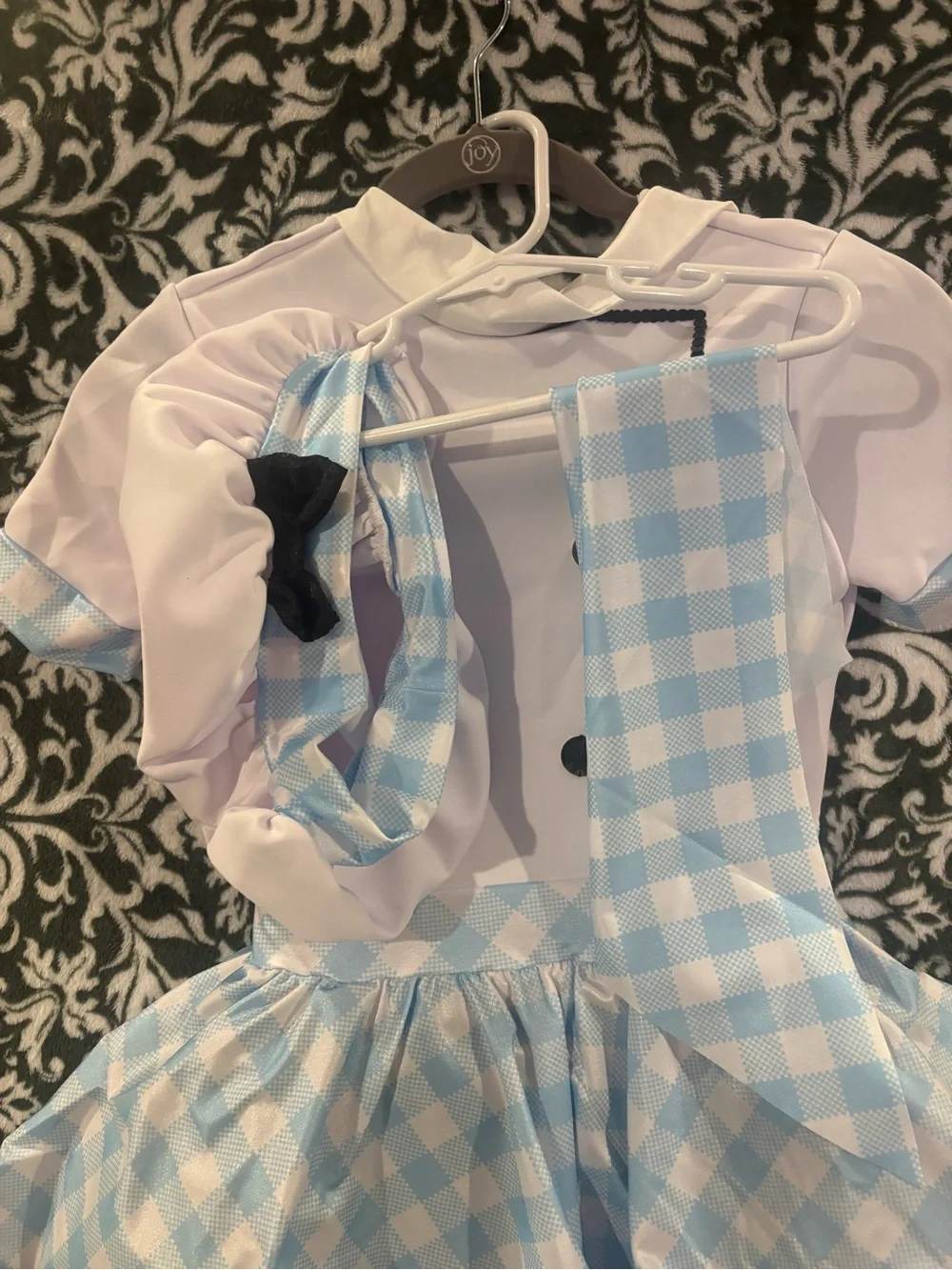 Weissman Light Blue and White Gingham Chef Dress Costume